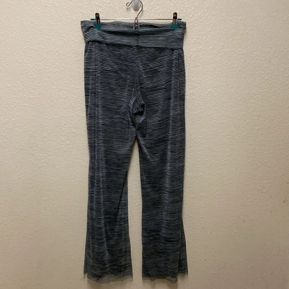 For Cynthia Beachwear Striped Mesh Pants Large